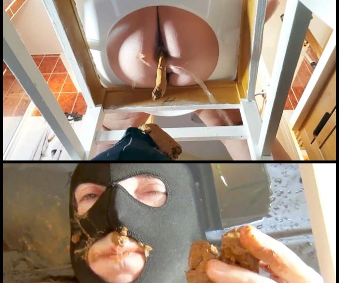 (Fanni) - Monster shit sausage for the slaves under the toilet seat [FullHD 1080p] (521 MB)