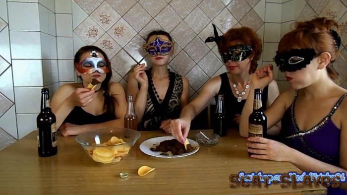 Threesome Scat: (ModelNatalya94) - The morning Breakfast the four girls [FullHD 1080p] (1.19 GB)