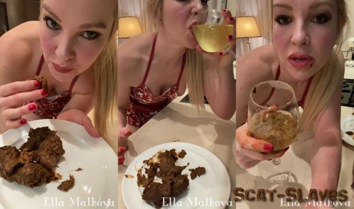 CassieScatStore.com: (Ella Malova) - Scat Ella - Eating drinking Scat, Pee and Vomit [UltraHD 2K] (911 MB)