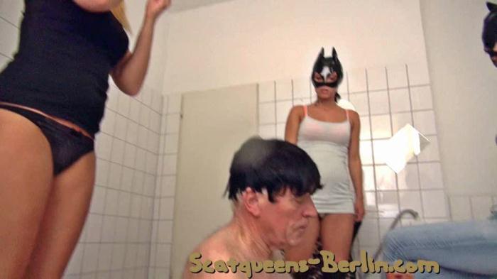 Scatqueens-Berlin: (Scat Cats) - The Worthless Toilet Pig P4 [SD] (232 MB)