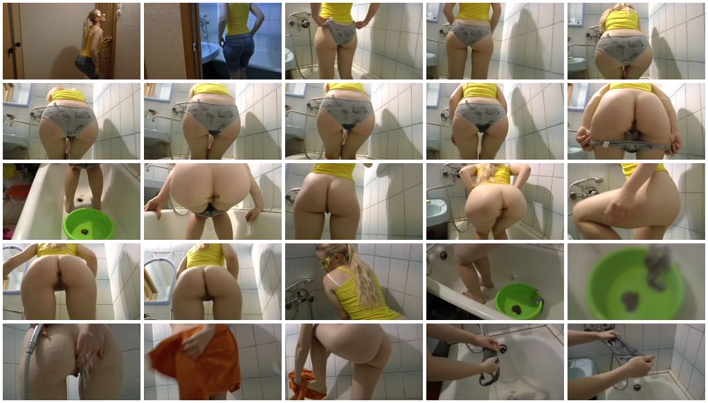 Scatshop: (Freaky Baby) - Desperate Panty Poop and Cleaning the Mess FullHD...