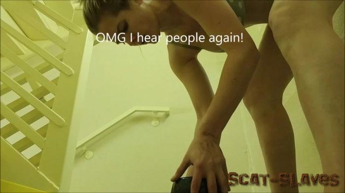 Defecation: (CandieCane) - Hotel Stairwell Poo Funzies [FullHD 1080p] (1.45 GB)