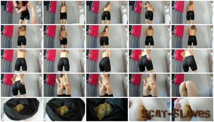 Panty Scat: (LucyBelle) - Poo in spandex shorts [FullHD 1080p] (201 MB)