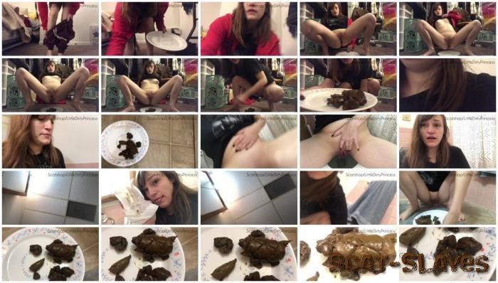 Poop: (LittleDirtyPrincess) - Prepping my load on a plate for you [FullHD 1080p] (536 MB)