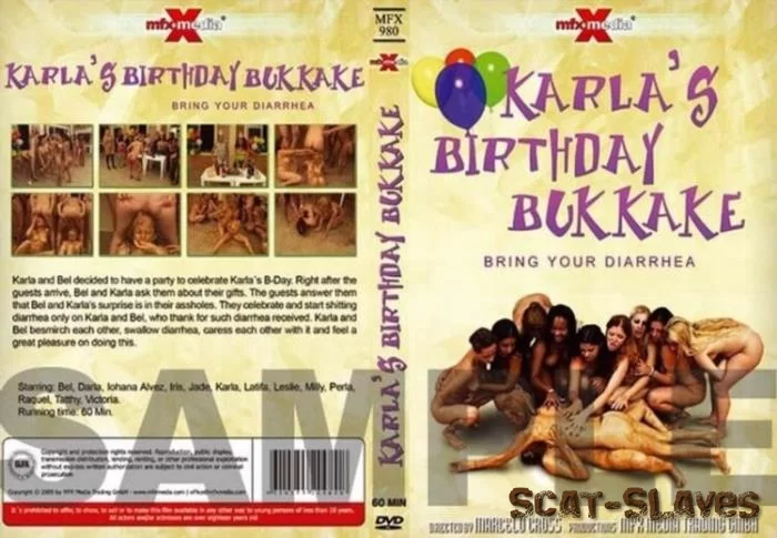 MFX Media: (Karla, Bel) - Karla's Birthday Bukakke - Bring Your Diarrhea [DVDRip] (446.2 MB)