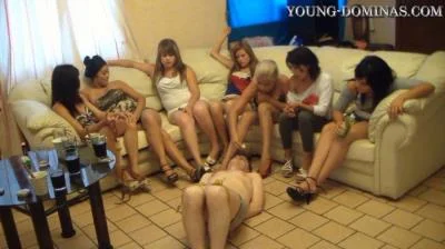 Group Femdom: (Young Dominas) - Double Slave Part 1 [HD 720p] (1.30 GB)