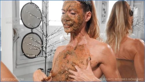BOWEL BOUNTY WIRD ZUM BIOHAZARD FullHD 1080p Lesbische Scat Pervert Mädchen – Scat-Slaves poster