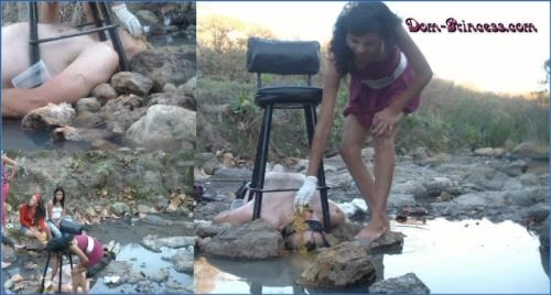 Todo Natural: Árboles, Ríos y Cerdos Comiendo Mierda Parte 2 con Chrystal FullHD 1080p Femdom Princesa