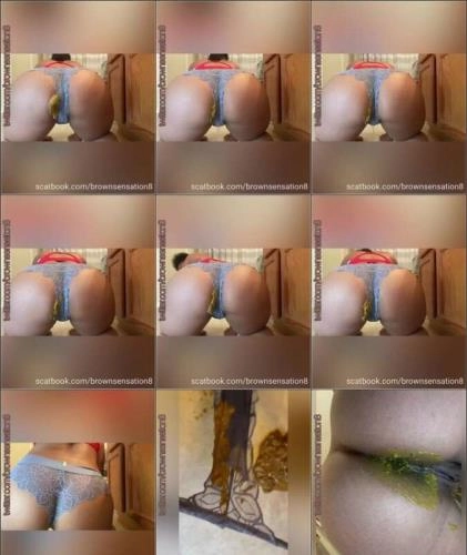 Download BrownSensation8 - Panty Mess Scatbook Video Scat-Slaves.net
