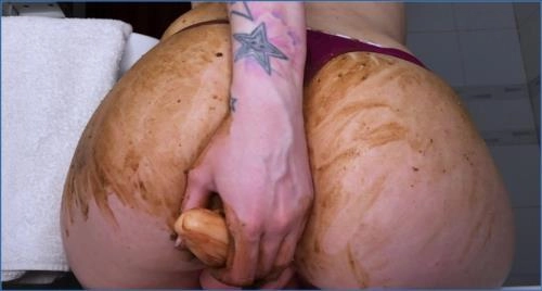 SchmutzigeBetty - Scheißender Anal-Squirt nach Cum und Piss FullHD 1080p