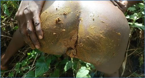 Pinky Prada, Ebony Princess Outdoor Booty Cream 1080p FullHD Scat & Tribal