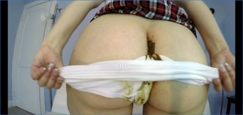 Pooping and Cumming in Panties with Femdom Toilet Slave Blonde Goddess - UltraHD 4K Video 1.81 GB