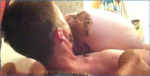 Allura's Husband Eats Poop Straight From Her Butt- Femdom Scat - related scat video at Scat-Slaves