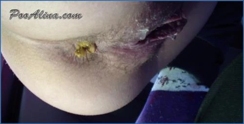 PooAlina Pooping in Car- Young Alina's Scat Porn video - scat porn video at Scat-Slaves.net