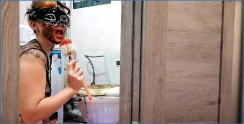 ModelNatalya94 Makes Her Slave Lick The Toilet Brush in Extreme Scat Porn - scat porn video at Scat-Slaves.net