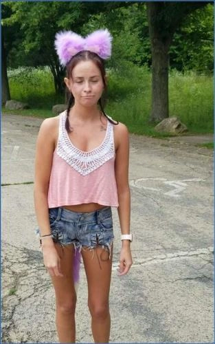 Piss Drinking LilbuttLex's Hiking Photoshoot as Human Toilet - scat porn video at Scat-Slaves.net