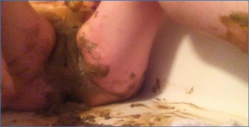 Play with Poop and Make a Mess with Hotwife Allura- Human Toilet - scat porn video at Scat-Slaves.net