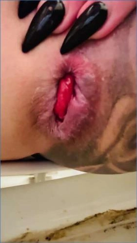 Prolapse Action with Taylor Nicole in Ass to Mouth Toilet Puking Slave - scat porn video at Scat-Slaves.net