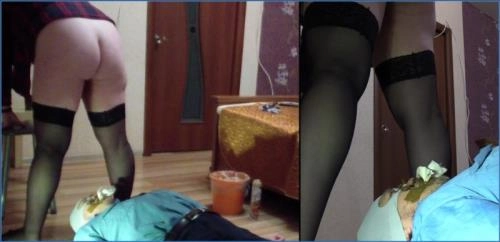 Milana Smelly Facesitting Training for Toilet Slave in rough Scat Porn - scat porn video at Scat-Slaves.net
