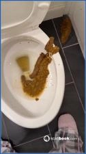 Bossy Delilah Rules in Femdom Scat Domination and Teen Kaviar Toilet Slave Submission - scat porn video at Scat-Slaves.net