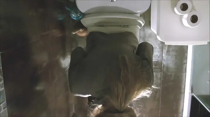 Slim Model Unknowingly Poops on Toilet in Voyeur Scat Video - Grimy - popular scat video at Scat-Slaves