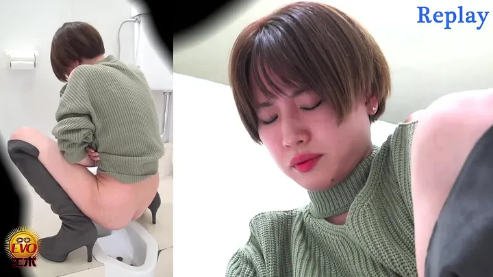 Boots and Messy Toilets: A Stylish Scat Ride in the Restroom - scat porn video at Scat-Slaves.net