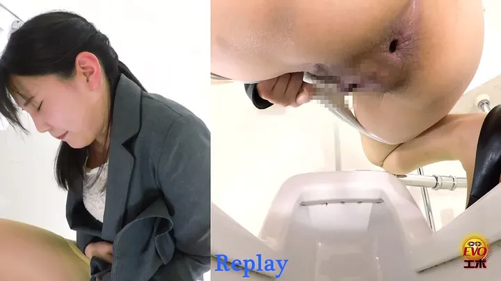 Download Shy Japanese Office Lady Caught Defecating on a Noisy Toilet Scat-Slaves.net