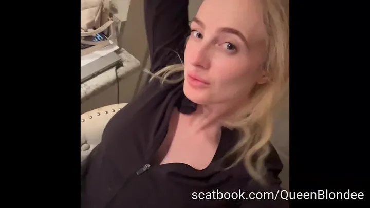 Sara Bee Squats for a Quick and Dirty Scat Drop - Real Homemade Action - scat porn video at Scat-Slaves.net